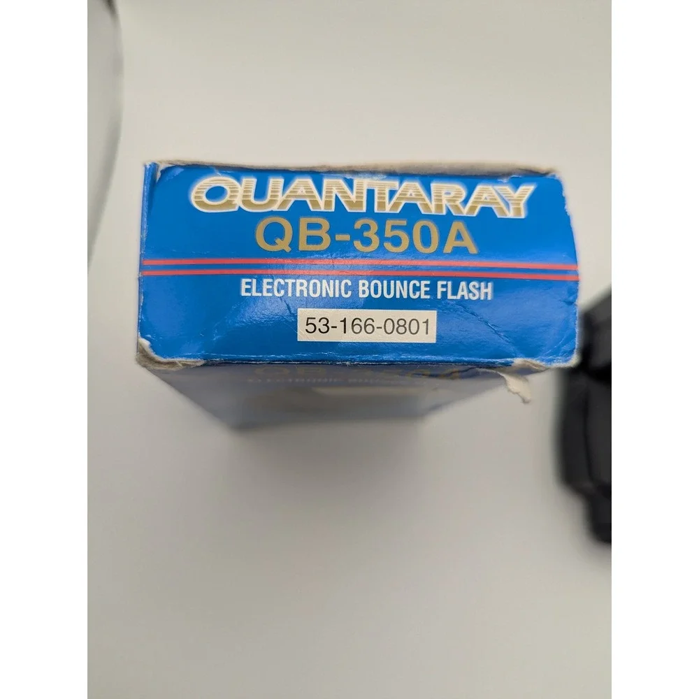 Quantaray QB 350A Electronic Bounce Flash for Photography Tested Works W/ Box‎